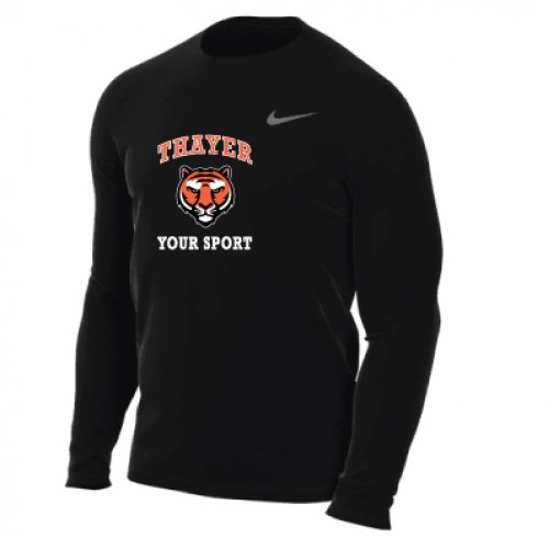 Nike Men's Team Long Sleeve Legend (Black)